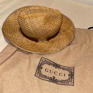 GUCCI - STRAW HAT WITH HORSEBIT